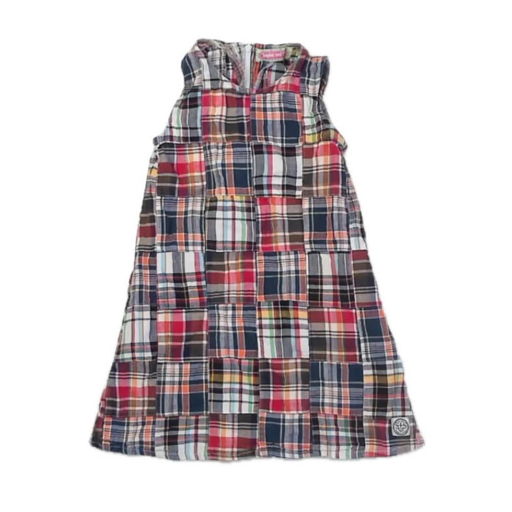 Sophie & Sam Girls Blue Plaid Dress size: 5T